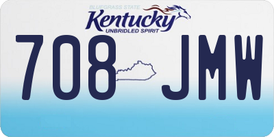 KY license plate 708JMW