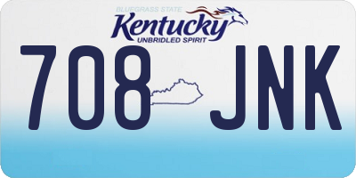 KY license plate 708JNK