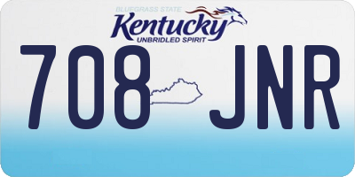 KY license plate 708JNR