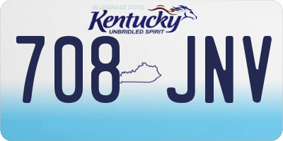 KY license plate 708JNV