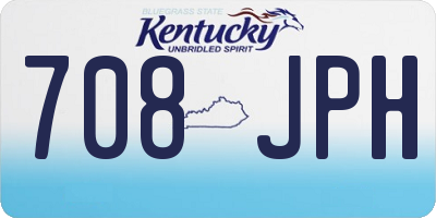 KY license plate 708JPH