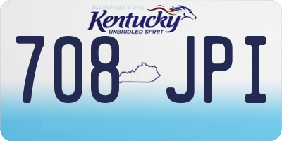 KY license plate 708JPI