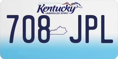 KY license plate 708JPL