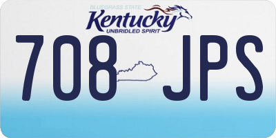 KY license plate 708JPS