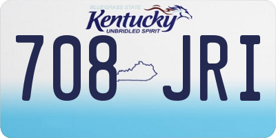 KY license plate 708JRI