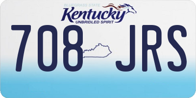 KY license plate 708JRS