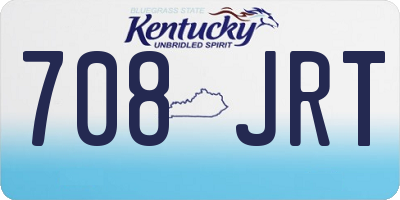KY license plate 708JRT