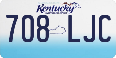 KY license plate 708LJC