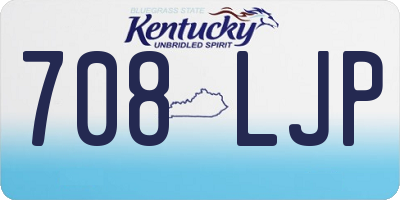 KY license plate 708LJP
