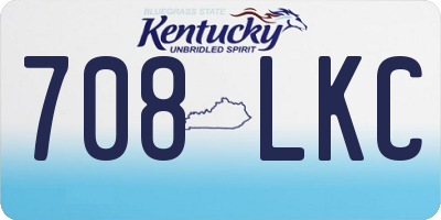 KY license plate 708LKC