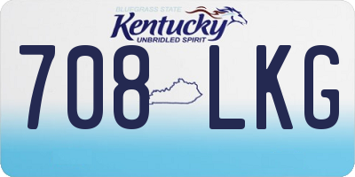 KY license plate 708LKG