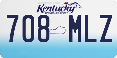 KY license plate 708MLZ