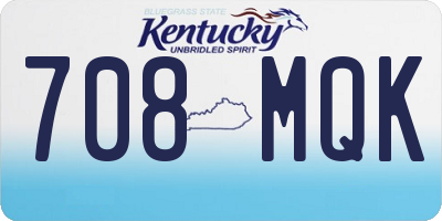 KY license plate 708MQK