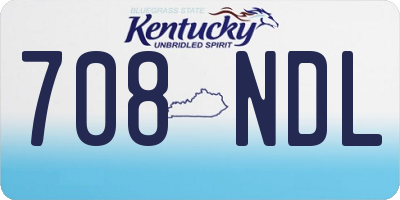 KY license plate 708NDL