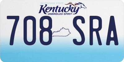 KY license plate 708SRA