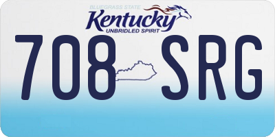 KY license plate 708SRG