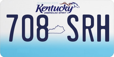 KY license plate 708SRH