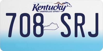 KY license plate 708SRJ