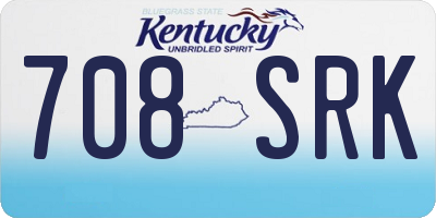 KY license plate 708SRK