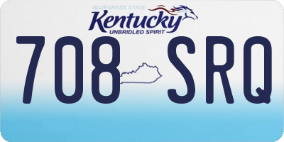 KY license plate 708SRQ