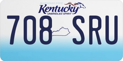 KY license plate 708SRU