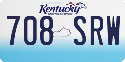 KY license plate 708SRW