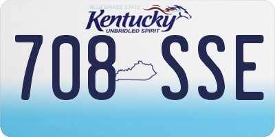 KY license plate 708SSE