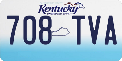 KY license plate 708TVA