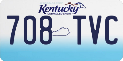KY license plate 708TVC
