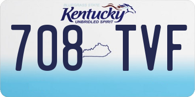 KY license plate 708TVF