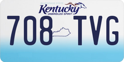KY license plate 708TVG