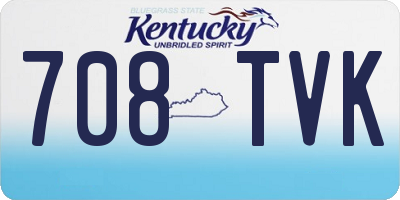 KY license plate 708TVK