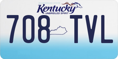 KY license plate 708TVL