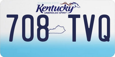 KY license plate 708TVQ