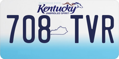 KY license plate 708TVR