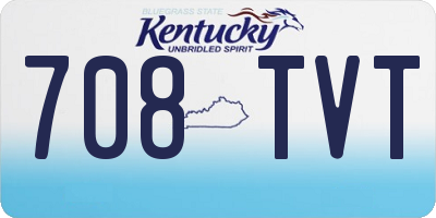 KY license plate 708TVT