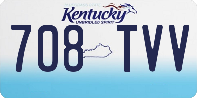 KY license plate 708TVV