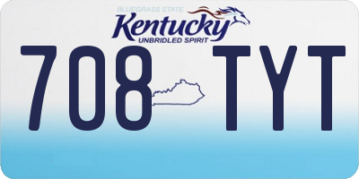 KY license plate 708TYT