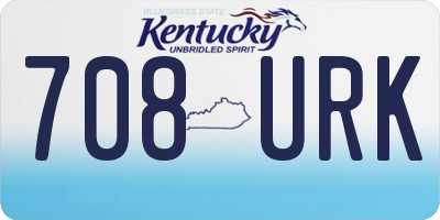 KY license plate 708URK