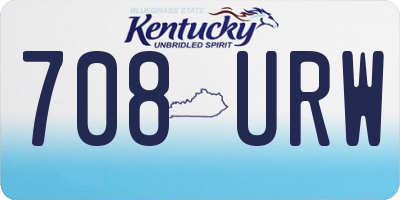 KY license plate 708URW