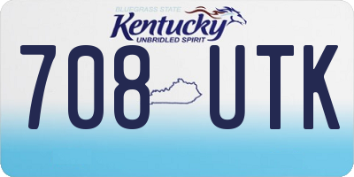 KY license plate 708UTK