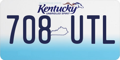 KY license plate 708UTL