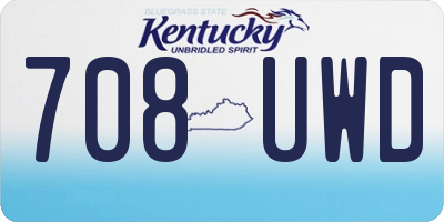 KY license plate 708UWD