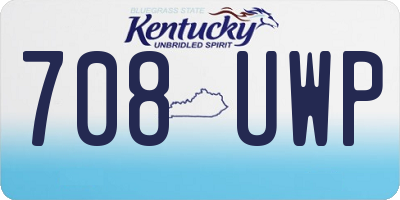 KY license plate 708UWP