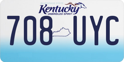 KY license plate 708UYC