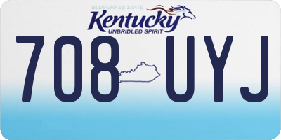 KY license plate 708UYJ