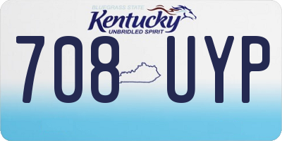 KY license plate 708UYP