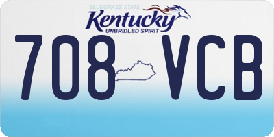 KY license plate 708VCB