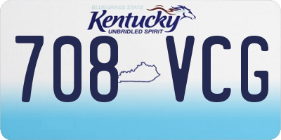 KY license plate 708VCG