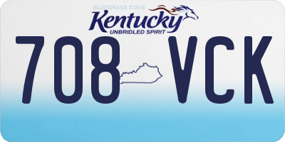 KY license plate 708VCK